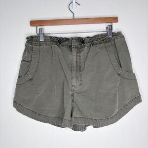 Anthropologie Pilcro Green Utility Shorts Size M EUC